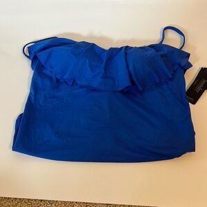 Laundry Blue One Piece Bathing Suit NWT